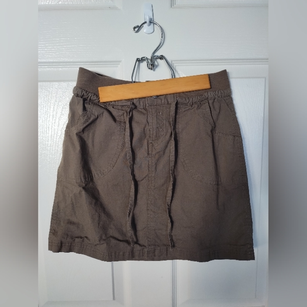 The North Face brown cargo mini skirt